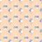 Retro aesthetic seamless pattern with simple ice creams. Sweet food summer print for T-shirt, textile and fabric. Hand drawn
