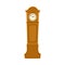 Retro, antique grandfather clock in wooden case