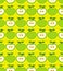 Retro apples seamless pattern