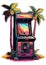 Retro arcade game 90s retro nostalgic frame