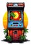 Retro arcade game 90s retro nostalgic frame