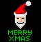 Retro arcade pixel art Santa