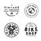 Retro badges templates for motorcycles repair