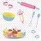 Retro baking background