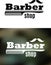 Retro barber shop emblem