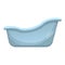 Retro bathtub icon, cartoon style
