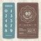 Retro birthday party invitation card with editable numbers