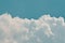 Retro Blue sky clouds nature background ,Realistic Blue Sky Clouds Vintage Tone