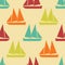 Retro boat seamless pattern