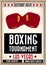 Retro boxing poster