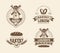 Retro bread bakery old style logos labels badges emblems