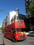 Retro British double decker bus in Montevideo Uruguay