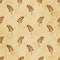 Retro brown cork texture grunge seamless background nature garden plant leaf