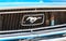 Retro car Ford Mustang logo