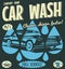 Retro car wash sign