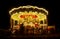 Retro carousel at night