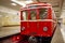 Retro carriage of the Moscow metro at the subway station