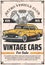 Retro cars sale, rental and repair service