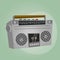 Retro cartoon radio