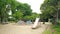 Retro children slide equipment in Japan outdoor playround