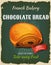 Retro Chocolate Bread Poster