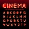 Retro cinema font