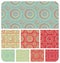 Retro Circles Pattern Set