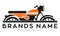 Retro classic motorcycle logo design