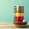 Retro coffee cups