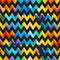 Retro colored zigzag seamless texture