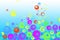Retro colorful bubbles