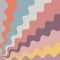 Retro colorful diagonal waves illustration