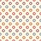 Retro colors seamless pattern with repeated circles. Bubble motif. Geometric abstract background. Modern surface texture