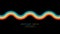 Retro colors wave lines background abstract. Vintage curve stripe colorful rainbow.