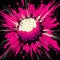 Retro Comic Style Supernova Explosion In Fuchsia