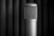 Retro condenser microphone with dark textured background