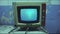 Retro CRT TV Nostalgia Absurdist Abstract Vintage Technology