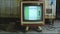 Retro CRT TV Nostalgia Absurdist Abstract Vintage Technology