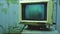 Retro CRT TV Nostalgia Absurdist Abstract Vintage Technology