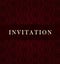 Retro dark invitation card