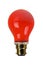 Retro darkroom red light bulb