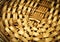 Retro detail of a wicker basket