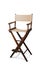 Retro director chair on white