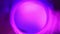 Retro disco purple and pink colors gradient circle. Neon cyberpunk futuristic motion background