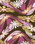 Retro distorted floral graphic design