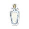 retro distressed sticker of a cartoon potion bottle