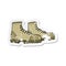 retro distressed sticker of a cartoon walking boots