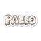 retro distressed sticker of a paleo cartoon sign