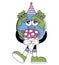 Retro Earth character cartoon groovy style. Funky globe sticker with psychedelic smile face. Earth day or World