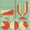 Retro elements for infographics